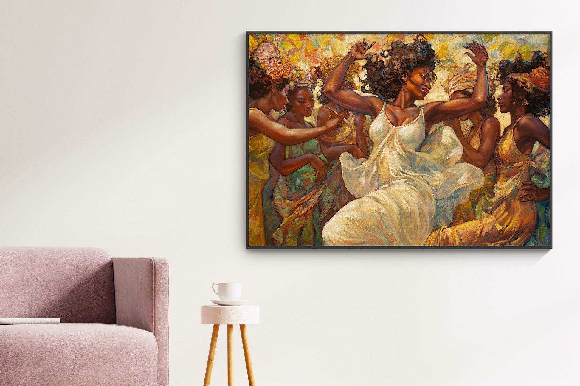 Digital Illustration Package - X5 Dancing in Color - Celebrating Black and African Women - 8736 x 4896 @300DPI